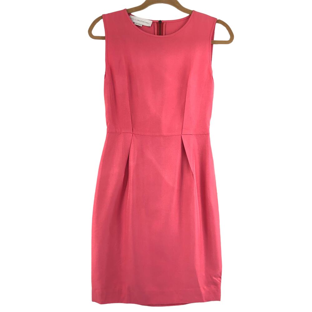 Stella McCartney Womens Size 0 Dress Pink Sheath Business Career TINY FLAW